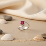 Load image into Gallery viewer, Silver Ruby Ring for Women | Gemstone Ring | Gift
