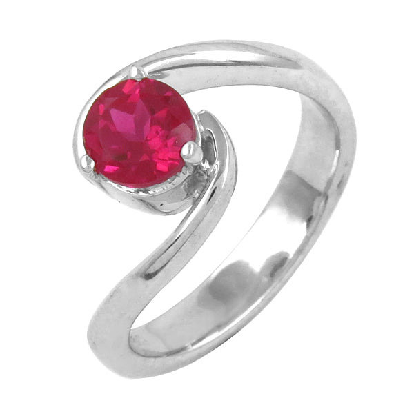 Silver Ruby Ring for Women | Gemstone Ring | Gift