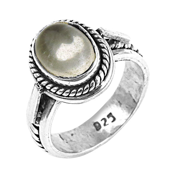 925 Sterling Silver Ring with Mother of Pearl Stone | For Women