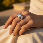 Load image into Gallery viewer, Silver Ring with Cubic Zirconia Stones for Women | Daily Wear
