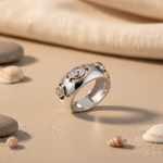Load image into Gallery viewer, Silver Ring with Cubic Zirconia Stones for Women | Daily Wear
