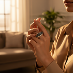 Load image into Gallery viewer, Silver Ring with Sparkling Stone for Women | Statement Jewelry
