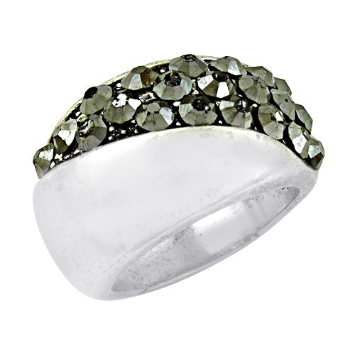 Silver Ring with Sparkling Stone for Women | Statement Jewelry