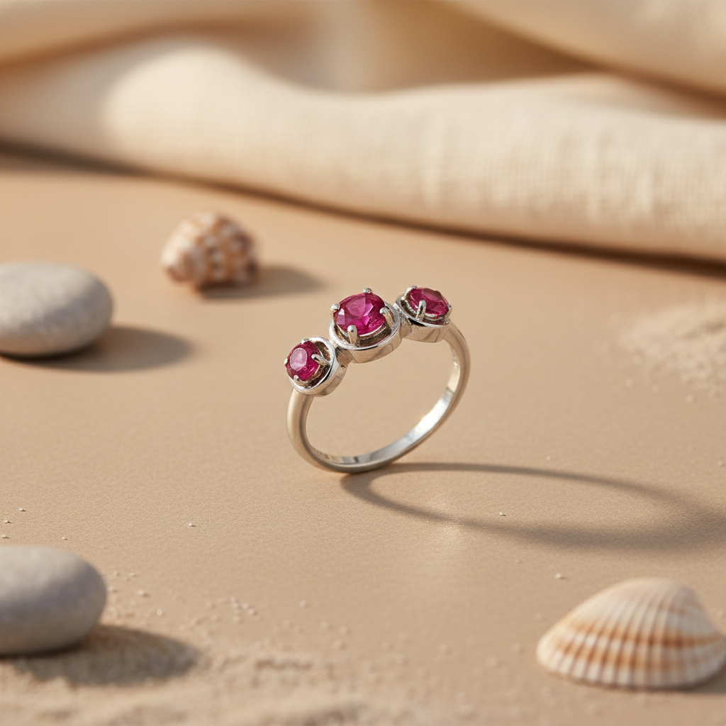 925 Silver Ruby Ring for Women | Gemstone Jewelry