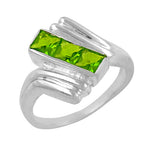 Load image into Gallery viewer, Silver Peridot Ring for Women | Gemstone Ring | Gift
