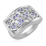 Load image into Gallery viewer, Silver Tanzanite Ring for Women | Gemstone Ring Jewelry
