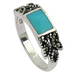 Load image into Gallery viewer, 925 Silver Turquoise Ring for Women | Gemstone Jewelry
