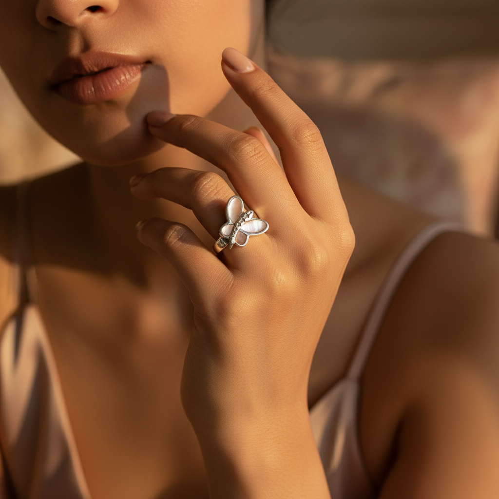 925 Silver Butterfly Ring for Women | Fashion Jewelry Gift