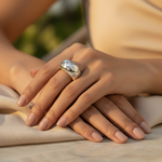 Load image into Gallery viewer, Silver Ring with Cubic Zirconia Stones for Women | Gift
