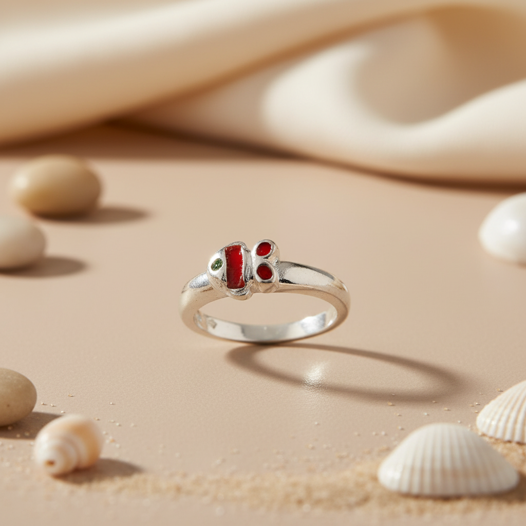 925 Silver Red Stone Ring for Women | Gift Jewelry