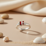 Load image into Gallery viewer, 925 Silver Red Stone Ring for Women | Gift Jewelry

