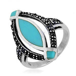 Load image into Gallery viewer, 925 Silver Turquoise Ring for Women | Statement Jewelry
