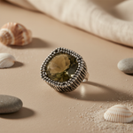 Load image into Gallery viewer, 925 Silver Smoky Quartz Ring | Women's Cocktail Ring
