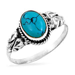 Load image into Gallery viewer, 925 Silver Turquoise Ring for Women | Gemstone Ring
