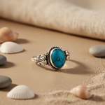 Load image into Gallery viewer, 925 Silver Turquoise Ring for Women | Gemstone Ring
