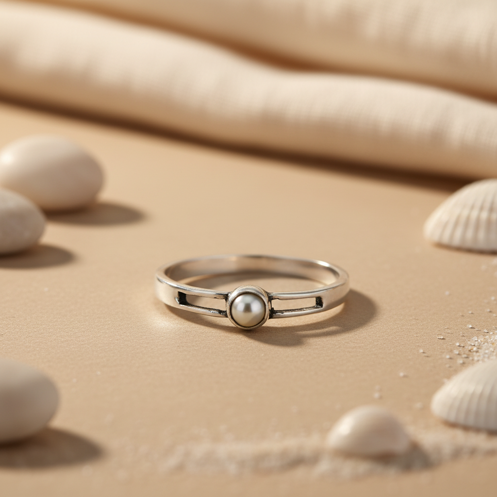 925 Silver Pearl Ring for Women | Minimalist Jewelry