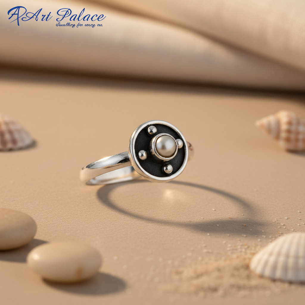 925 Silver Pearl Ring for Women | Minimalist Jewelry