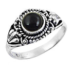 Load image into Gallery viewer, 925 Silver Onyx Ring for Women | Gemstone Ring
