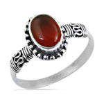 Load image into Gallery viewer, 925 Silver Carnelian Ring for Women | Gemstone Ring
