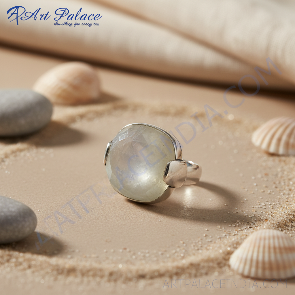 Silver moonstone ring for women | sterling silver jewelry