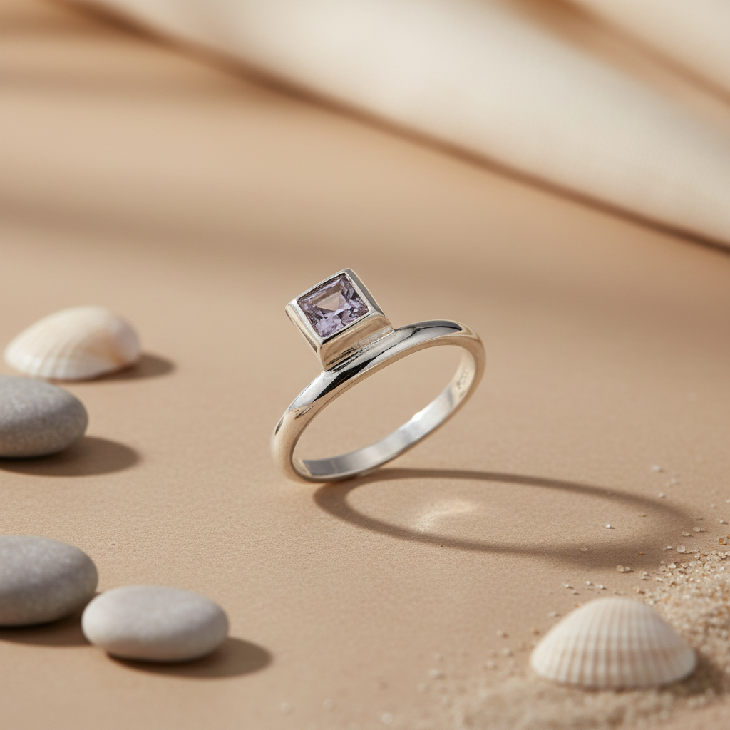 925 Silver Amethyst Ring for Women | Gemstone Jewelry Gift