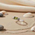 Load image into Gallery viewer, 925 Silver Peridot Ring for Women | Gemstone Jewelry
