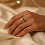 Load image into Gallery viewer, 925 Silver Peridot Ring for Women | Gemstone Jewelry
