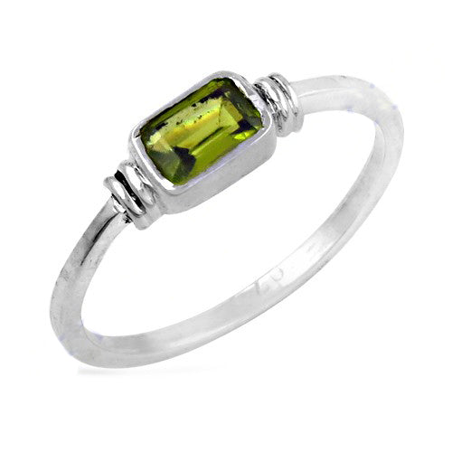 925 Silver Peridot Ring for Women | Gemstone Jewelry