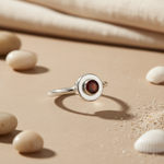 Load image into Gallery viewer, 925 Silver Garnet Ring for Women | Gemstone Jewelry
