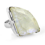 Load image into Gallery viewer, Silver Moonstone Ring for Women | Statement Jewelry Gift
