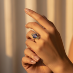 Load image into Gallery viewer, 925 Silver Iolite Ring for Women | Gemstone Ring Gift
