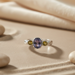 Load image into Gallery viewer, 925 Silver Iolite Ring for Women | Gemstone Ring Gift
