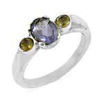 Load image into Gallery viewer, 925 Silver Iolite Ring for Women | Gemstone Ring Gift
