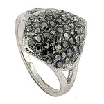 Load image into Gallery viewer, Silver Black Gemstone Ring for Women | Cocktail Ring
