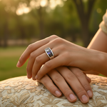 Load image into Gallery viewer, Silver Ring with Gemstones for Women | Statement Jewelry
