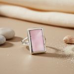 Load image into Gallery viewer, 925 Silver Pink Mother of Pearl Ring for Women | Fashion Jewelry
