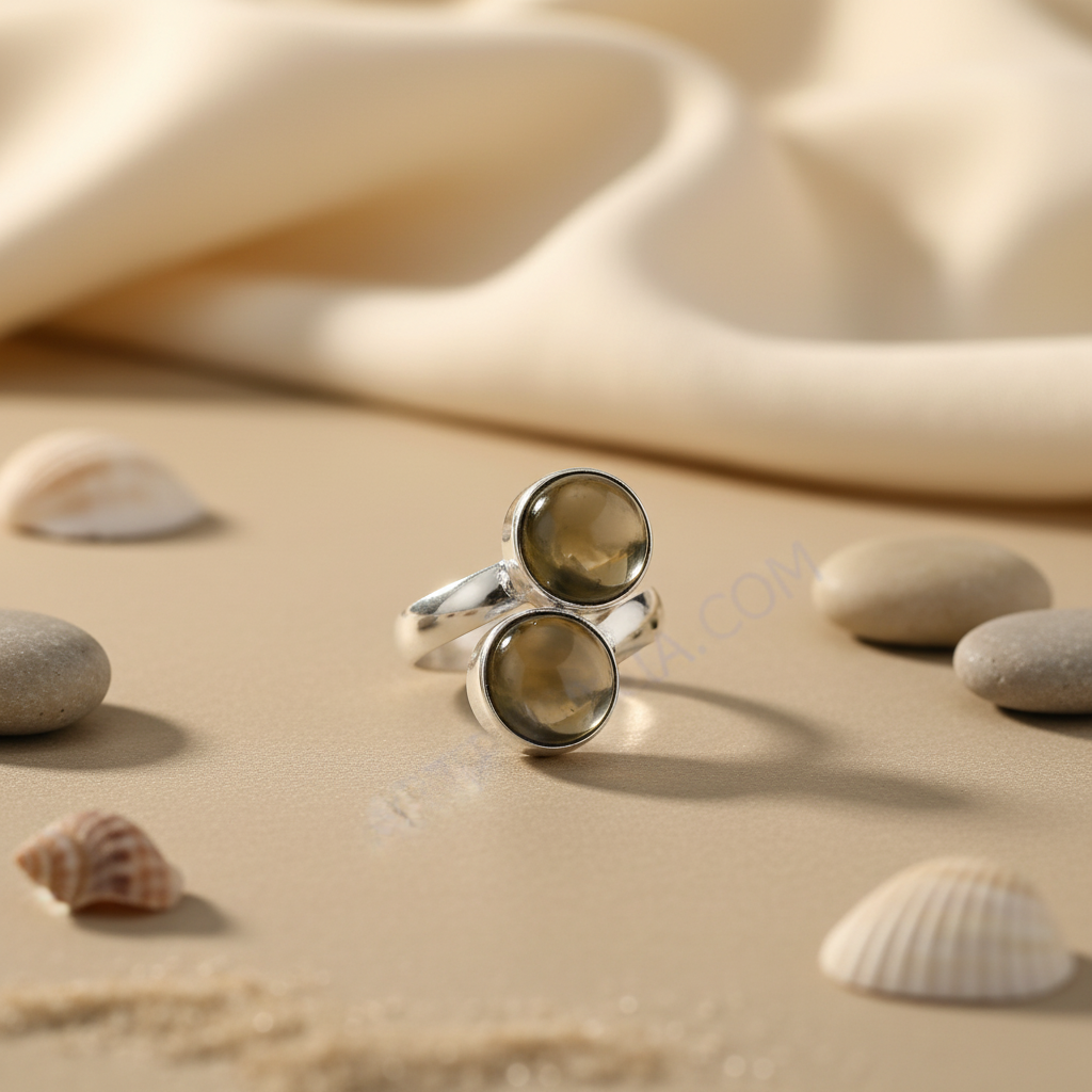 925 Silver Smoky Quartz Ring | Women's Gemstone Jewelry