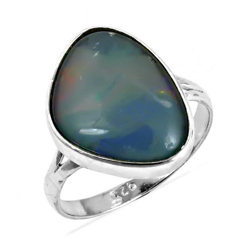 925 silver opal ring | women's gemstone ring | gift