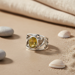 Load image into Gallery viewer, 925 Silver Citrine Ring for Women | Gemstone Jewelry
