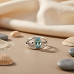 Load image into Gallery viewer, 925 Silver Blue Topaz Ring for Women | Gemstone Jewelry
