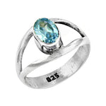 Load image into Gallery viewer, 925 Silver Blue Topaz Ring for Women | Gemstone Jewelry
