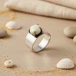 Load image into Gallery viewer, Silver Ring with Yellow Gemstone | Women&#39;s Ring | Gift for Her
