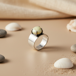 Load image into Gallery viewer, Silver Ring with Yellow Gemstone | Women's Ring | Gift for Her
