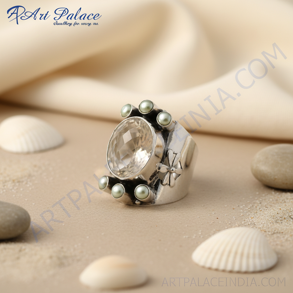 925 Sterling Silver Smoky Quartz Ring | Women's Fashion Jewelry