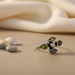 Load image into Gallery viewer, 925 Silver Gemstone Flower Ring for Women | Gift Jewelry
