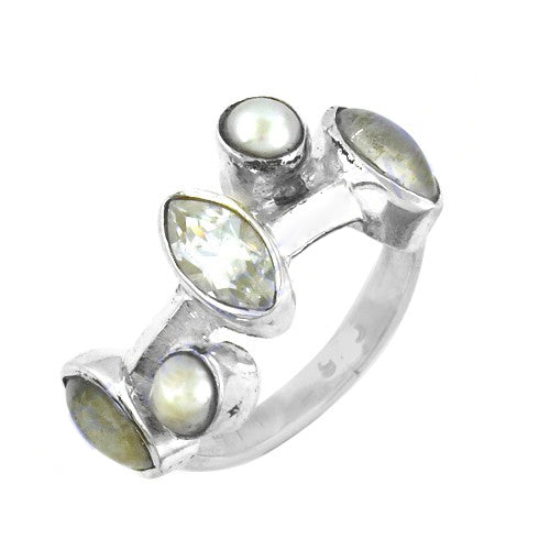 925 Sterling Silver Gemstone Ring | Women's Fashion Ring