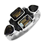 Load image into Gallery viewer, 925 Silver Smoky Quartz Ring for Women | Statement Jewelry
