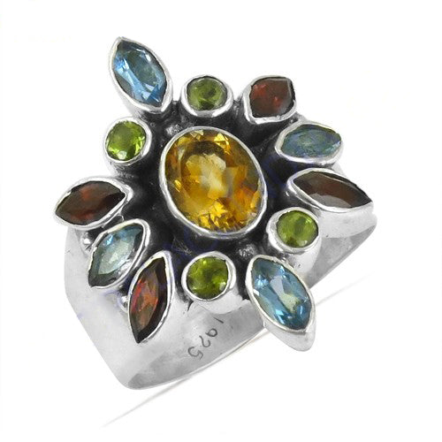 925 Silver Gemstone Ring for Women | Cocktail Ring