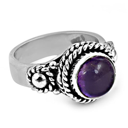 925 Silver Amethyst Ring for Women | Gemstone Jewelry