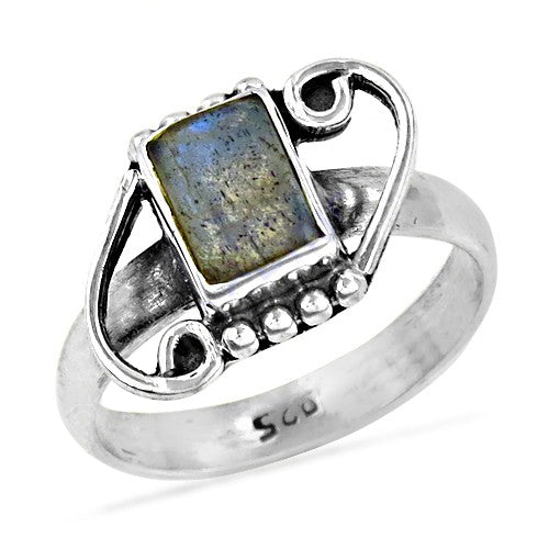 925 sterling silver labradorite ring for women | gift jewelry